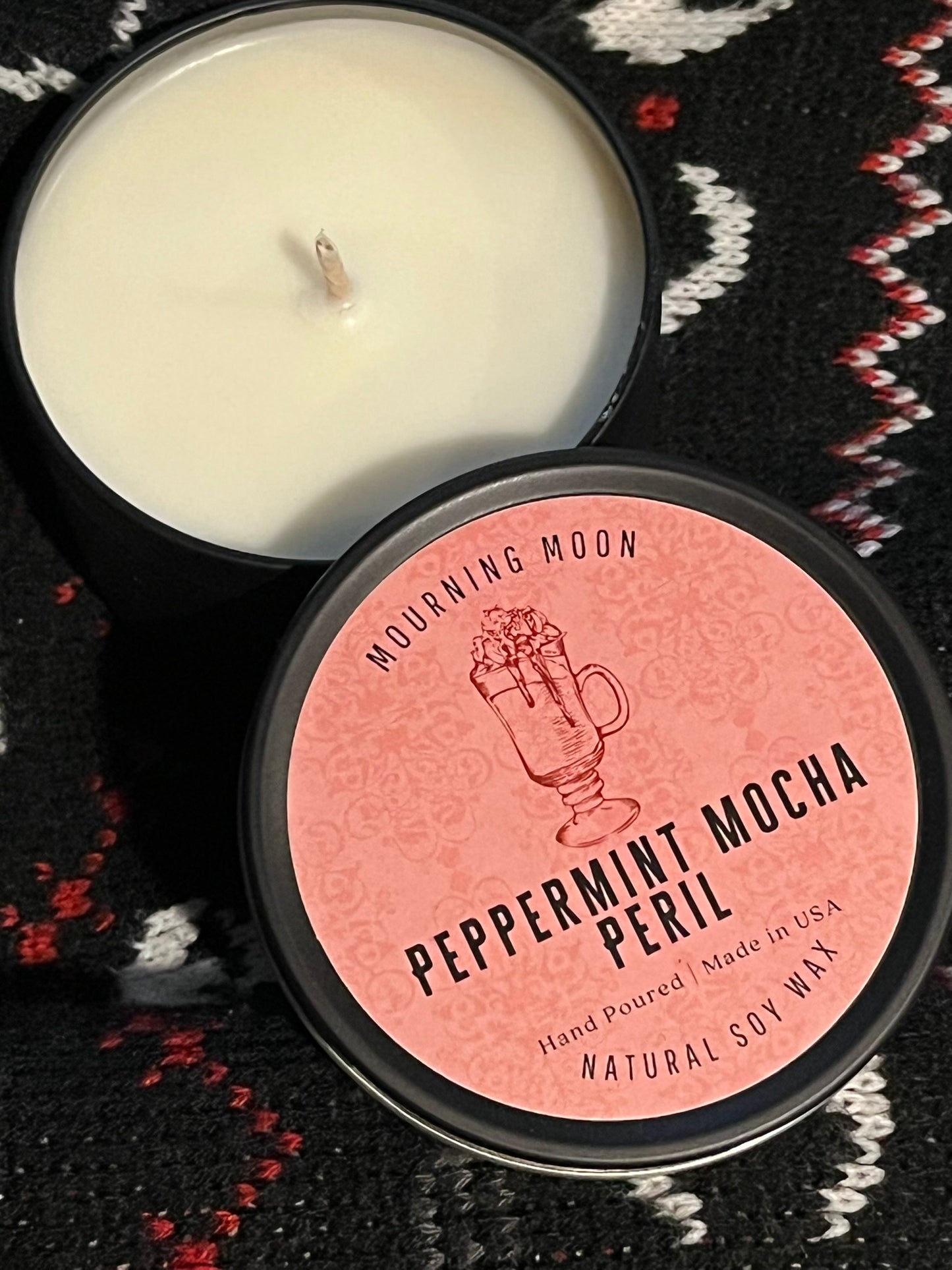 'Peppermint Mocha Peril' Soy Candle