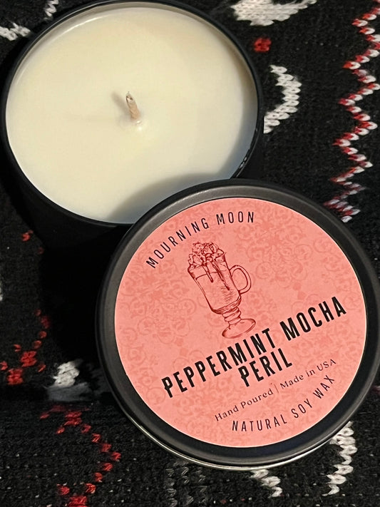 'Peppermint Mocha Peril' Soy Candle