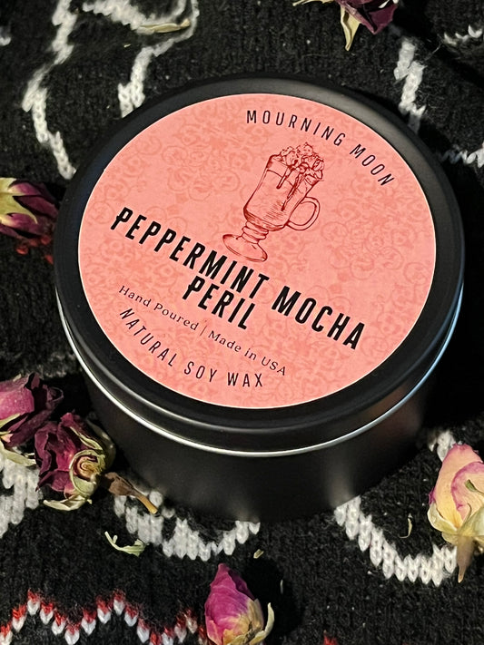 'Peppermint Mocha Peril' Soy Candle