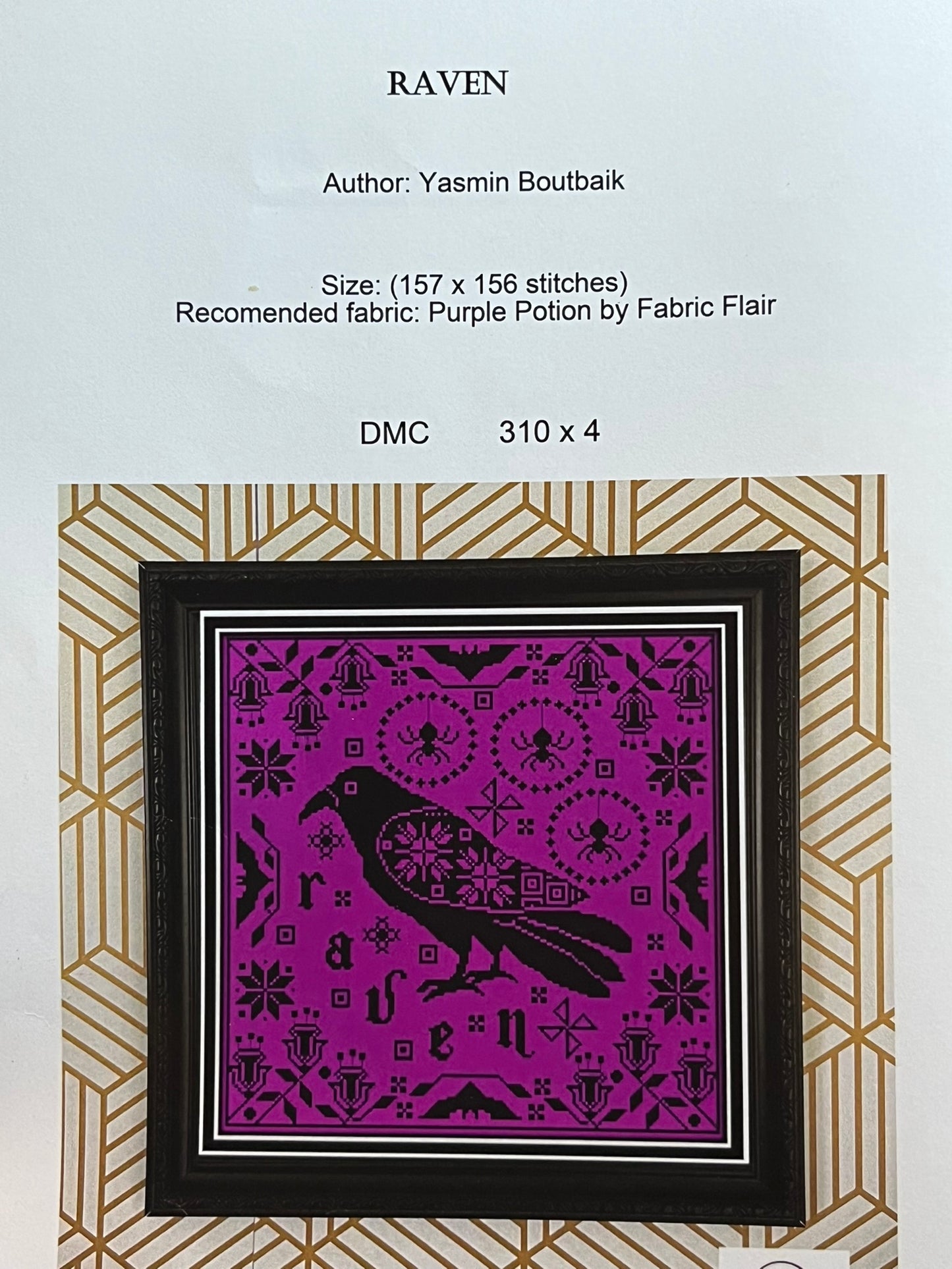 'Raven' Cross Stitch Pattern